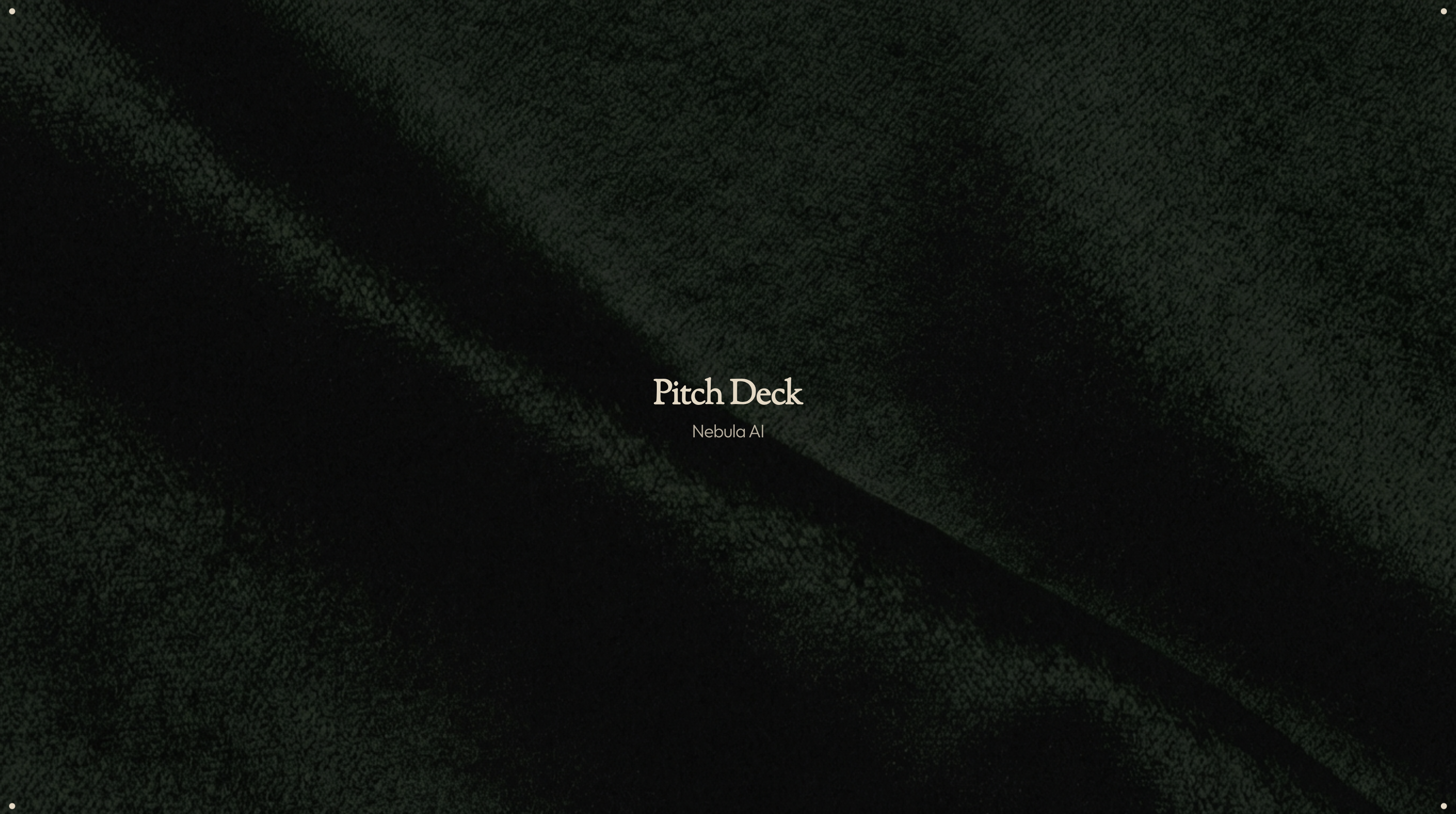 Ivory Pitch Deck
